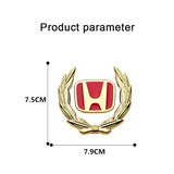 Honda Metal Car Rear Sticker Auto Window Emblem Badge Decal
