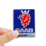 SAAB Aluminum Alloy Car Body Sticker Nameplate Rear Emblem Badge Decal