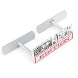 Jeep Redneck Edition Metal Car Front Grille Emblem Badge Auto Rear Sticker Decal
