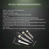 4pcs/set Peugeot Carbon Fiber Car Door Anti-Scratch Sticker Door Side Protection Bumper Strips