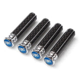 4pcs/set Fiat Logo Carbon Fiber Car Door Bolt Lock Pins Gate Lock Screws