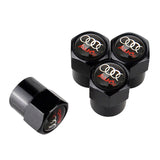4pcs/set Audi Logo Car Tire Valve Caps Auto Tyre Wheel Air Covers Air Caps