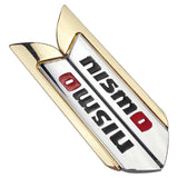 2pcs Nissan Nismo Logo Metal Car Side Sticker Emblem Badge Decal Auto Body Decoration