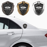 Ford Shield Carbon Fiber Car Side Window Sticker Emblem Badge Decal