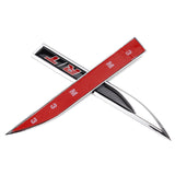 2pcs Dodge RT Logo Metal Car Sider Fender Sticker Emblem Badge