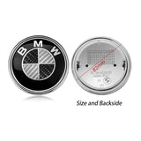 1PC 82mm BMW Logo Car Front Hood Emblem Rear Badge Decal