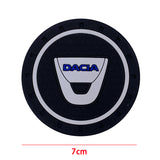 2pcs/set Dacia PVC Car Water Coaster Cup Mat