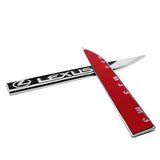 2pcs/set Lexus Metal Car Fender Side Sticker Emblem Badge Decal