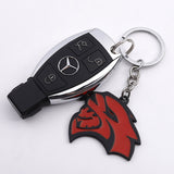 Dodge Hellcat Metal Car Keychain Key Holder Pendant