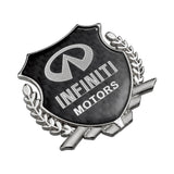 Infiniti Metal Carbon Fiber Car Rear Sticker Shield Trunk Emblem Badge Decal
