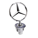 Mercedes Benz Angle Wings Metal Car Front Hood Bonnet Sticker Emblem Badge