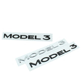 Tesla Model3 Letter ABS Car Rear Sticker Decal Emblem Badge