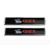 2pcs Volkswagen GTI Racing Metal Car Sticker Emblem Badge Decal Decoration
