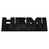Dodge HEMI 5.7 6.4 LITER Metal/ABS Car Side Sticker Emblem Badge