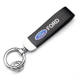 Ford PU Leather Car Logo Keychain