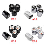 4pcs/set Audi Logo Car Tire Valve Caps Auto Tyre Wheel Air Covers Air Caps