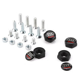4pcs/set Audi Sline Logo Stainless Steel Car License Plate Bolts
