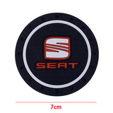 2pcs/set SEAT PVC Car Water Coaster Cup Mat