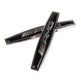 2pcs Mercedes Benz AMG Logo Metal Car Side Body Sticker Emblem Badge Decal