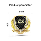 Audi Metal Diamond Car Rear Sticker Trunk Emblem Badge Decal