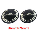 2PCS BMW Logo X1 X3 X5 X6 1 3 5 7 Series 82mm Car Front Hood Sticker 74mm Auto Trunk Emblem Rear Badge Decal