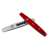 2pcs SAAB Metal Car Fender Side Badge Decal Rear Emblem Sticker