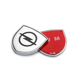 2pcs 39x39mm Opel Shield Metal Car Window Sticker Emblem Badge Decal