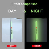 4pcs MG Luminous Car Door Bumper Strip Anti-collision Protection Sticker
