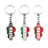 Alfa Romeo Snake Logo Metal Car Key Rings Keychain Pendant