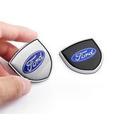 2pcs 39x39mm Ford Mustang Shield Metal Car Window Sticker Emblem Badge Decal