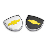 2pcs 39x39mm Chevrolet Shield Metal Car Window Sticker Emblem Badge Decal