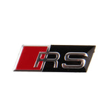 Audi RS Sline Aluminum Alloy Car Steering Wheel Sticker Nameplate Emblem Badge Decal