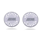 2pcs BMW M Power Logo Car Water Coasters 7-color LED Light Cup Mat Holder