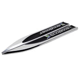 2pcs Ford RS Ecoboost Logo Metal Car Side Fender Sticker Emblem Badge Decal Decoration