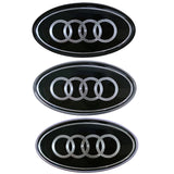 Audi Sline Elliptical Metal Car Window Sticker Emblem Badge Decal