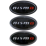 Nissan Nismo Elliptical Metal Car Window Sticker Emblem Badge Decal