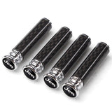 4pcs/set Jeep Logo Carbon Fiber Car Door Bolt Lock Pins Gate Lock Screws