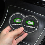 2PCS Land Rover Diamond Car Water Coaster Cup Mat