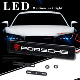 Porache Logo Car Front Hood Grille LED Light