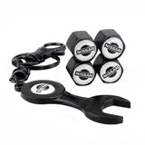 4pcs/set Nissan Nismo GTR Logo Car Air Valve Stem Cap Auto Tyre Valve Covers with Wrench