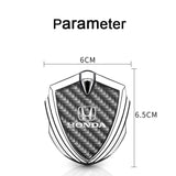 Honda Shield Carbon Fiber Car Side Window Sticker Emblem Badge Decal