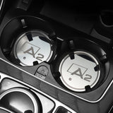 2pcs Audi A1 A2 A3 A4 Q1 Q2 Q3 Q4 S4 S5 S6 S7 Logo Car Water Coasters 7-color LED Light Cup Mat Holder