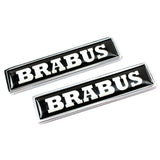 2pcs/set Mercedes Benz AMG Brabus Carlsson Lorinser Logo Metal Car Side Sticker Auto Emblem Badge