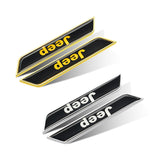 2pcs Jeep Logo Car Fender Side Sticker Decal Emblem Badge