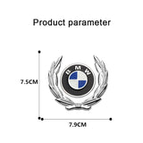 BMW Wheat Metal Car Window Sticker Emblem Badge Decal