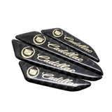 4pcs/set Cadillac Carbon Fiber Car Door Anti-Scratch Sticker Door Side Protection Bumper Strips