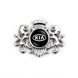 KIA Double Lion Metal Car Rear Sticker Auto Window Emblem Badge Decal