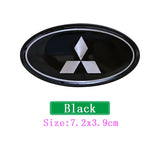 Mitsubishi Elliptical Metal Car Window Sticker Emblem Badge Decal