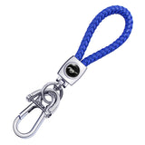 Ford Mustang Braided Rope Car Keychain Keyring Pendant