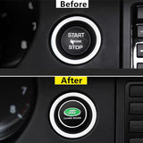 2.8cm Land Rover Discovery Range Rover Metal Car One-click Start Button Sticker Decal